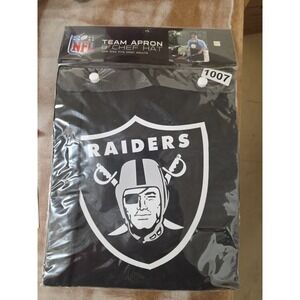 NFL Las Vegas Raiders Team Apron and Chef Hat Set Black One Size PSG 1007 NEW